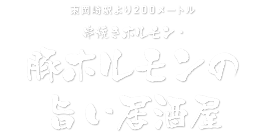 豚ホルモンの旨い居酒屋