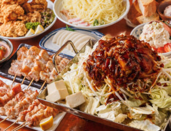 ■■人気の串焼きとおまかせ料理の3500円プラン＋2000円で120分飲み放題プラン（LOは30分前）■■